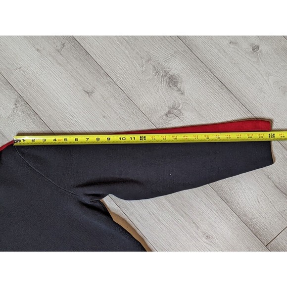 Polo Ralph Lauren Mens Black/Red Cotton 1/4 Zip Mock Neck Long Sleeve Sweater M - Picture 9 of 9